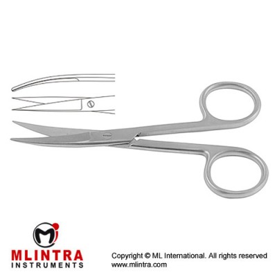 Operating Scissor Curved - Sharp/Sharp Stainless Steel, 12 cm - 4 3/4"